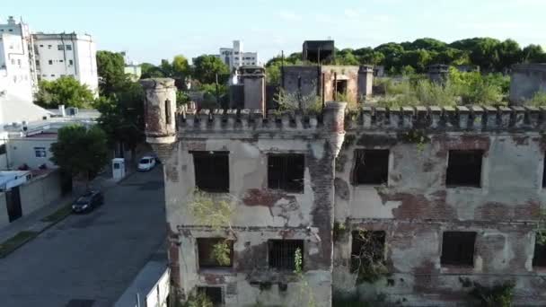 Torre Vigia Abandonada Carcel Caseros Parque Patricios — Vídeo de Stock