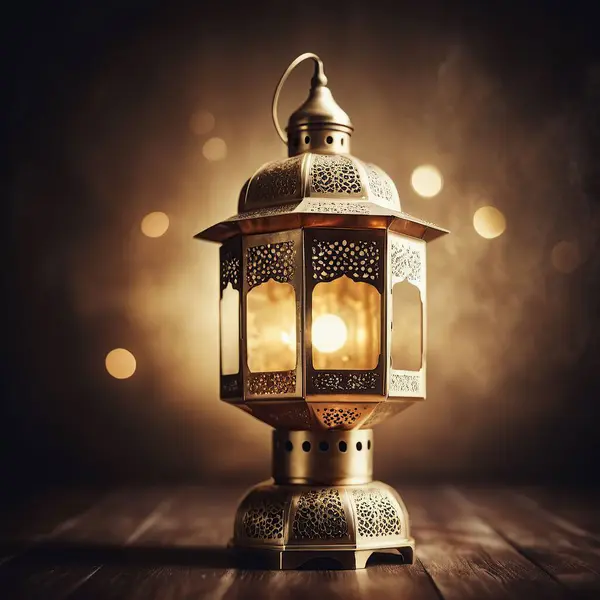 ramadan kareem lamp with arabic calligraphy and arabic lanterns
