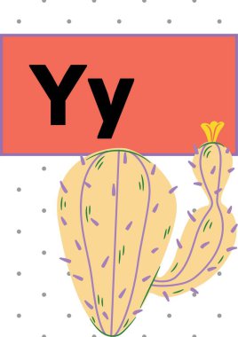 Alfabe Kaktüs Posterleri - 25