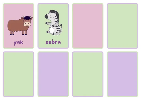 Animal Alphabet Flashcards - 4