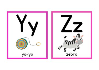 Haftanın Renkli Çizim Harfleri Çember Zaman Çizelgesi Flashcards - 15