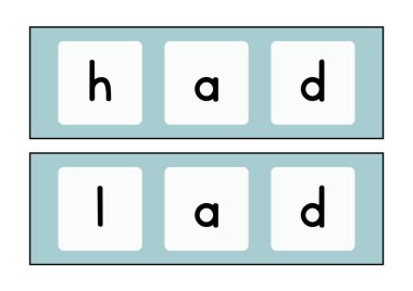 CVC Kısa Sözcükler Flashcards - 14