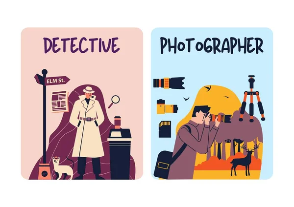 Flashcards Trabalhos Ilustrativos Coloridos — Fotografia de Stock