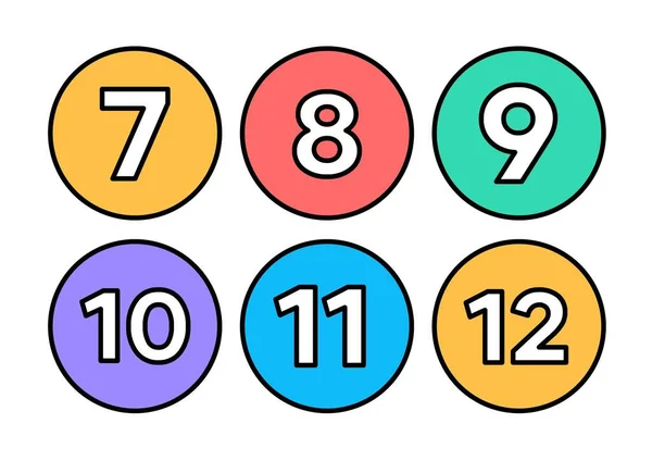Números Coloridos 100 Tarjetas —  Fotos de Stock