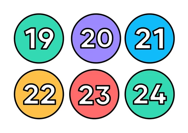 Números Coloridos 100 Tarjetas —  Fotos de Stock