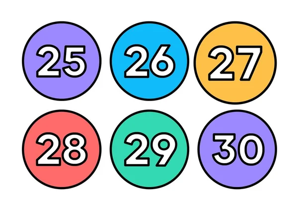 Números Coloridos Para 100 Flashcards — Fotografia de Stock
