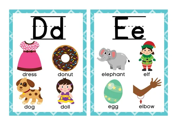 Esl Ela Alphabet Flashcards Γράμματα Flip Book Για Παιδιά — Φωτογραφία Αρχείου