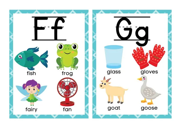 Esl Ela Alphabet Flashcards Letters Flip Book Kids — Stock Photo, Image