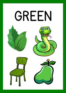 Resimli Renkler Flaşkartları - 6