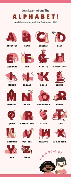 Fun Learn Alphabet for Kids Education Infographic