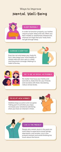 Fun Mental Health Tips Infographic