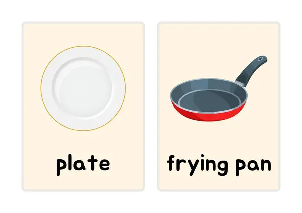 Karteikarte Für Küchenutensilien — Stockfoto
