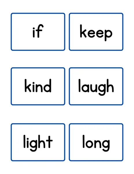 Level Sight Words Flashcards — Stock Photo, Image