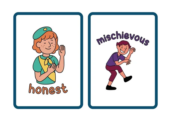 Opposite Adjectives Memory Game Flashcards - 5