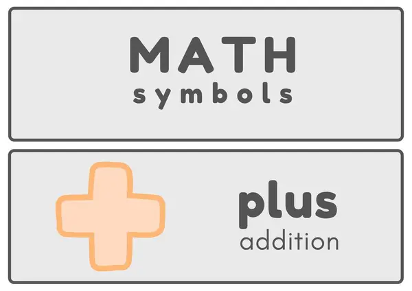 Символы Математики Пастель — стоковое фото