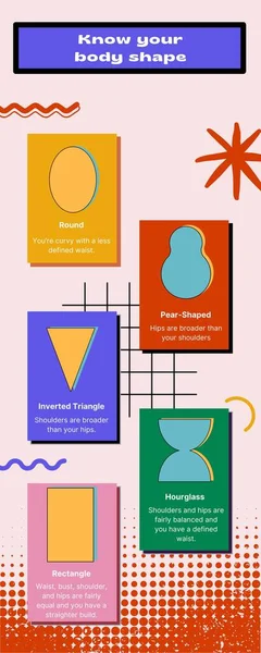 Pastel Pop Retro Know Your Body Shape Infographic