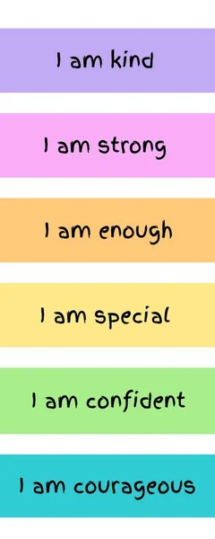 Positive Affirmations Pastel Infographic
