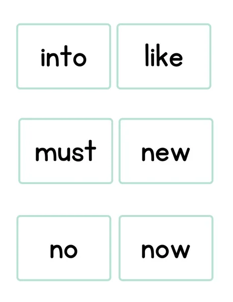 Primer Sight Words Flashcards — Stock Photo, Image