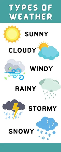 Tipos Design Gráfico Arte Meteorológica — Fotografia de Stock