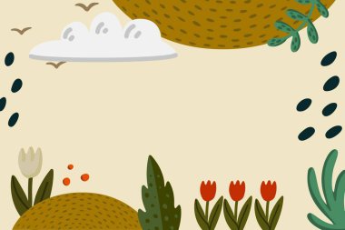 Eğlenceli Soyut Doğa Linktree Arkaplanı