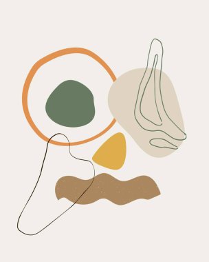 Modern Soyut Şekiller Sıralı Tablo YazıcıComment