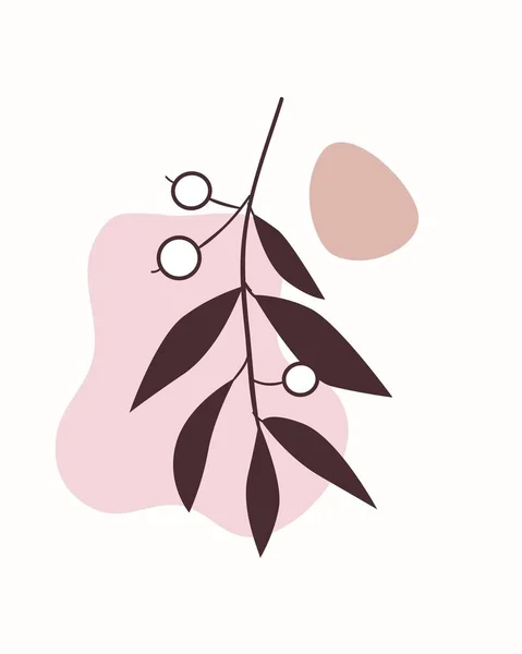 Impressão Lona Botânica Abstrata Rosa — Fotografia de Stock