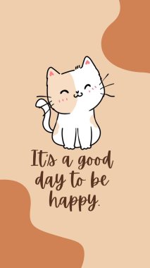 Kahverengi ve Şeftali Sevimli Her şeyi Yapabilirim Telefon Duvar Kağıdı