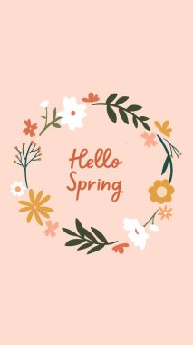 Şeftali ve Renkli Bahar Çiçekleri Hikayenizi selamlıyor