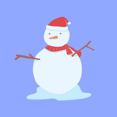 Beyaz ve Kırmızı Tatlı Çember Noel Kardan Adam Laptop Yapıştırması