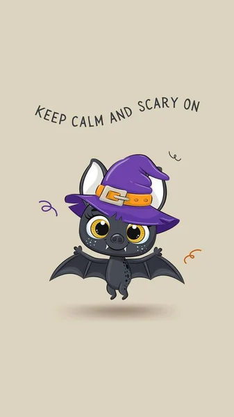 Black and Gray Cute Bat Halloween Instagram Story