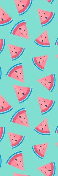 Blauwe Roze Watermeloen Leuke Koele Bladwijzer Template — Stockfoto