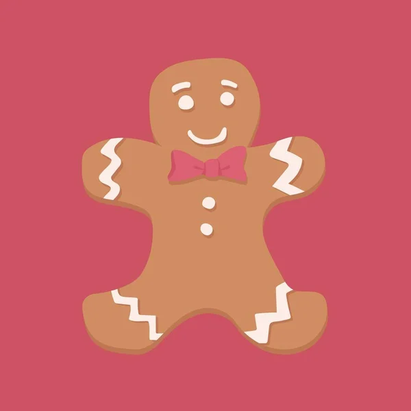 Καφέ Και Κρέμα Χαριτωμένο Χριστούγεννα Cookie Circle Laptop Sticker — Φωτογραφία Αρχείου