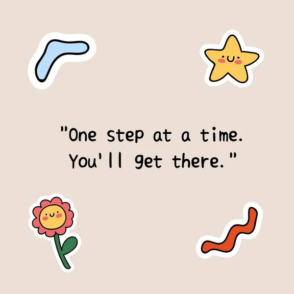 Cute Doodle Stickers Quote Instagram Post