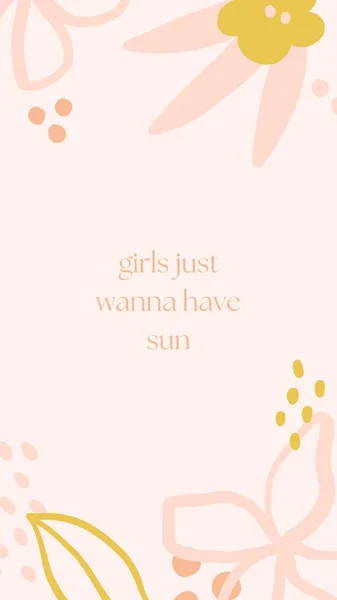 Instagram Story Summer Quote Inspiración Estética Humor Moderno Forma Abstracta —  Fotos de Stock