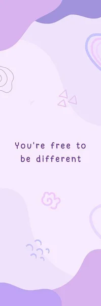 Pink Purple Pastel Cute Quote Bookmark