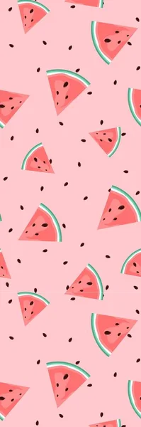 Roze Watermeloen Schattig Koele Bladwijzer Sjabloon — Stockfoto
