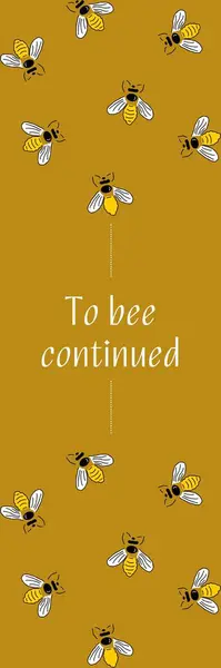 Κίτρινη Μέλισσα Διασκέδαση Σελιδοδείκτη — Φωτογραφία Αρχείου