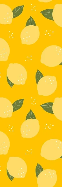 Yellow Lemon Cute cool bookmark template