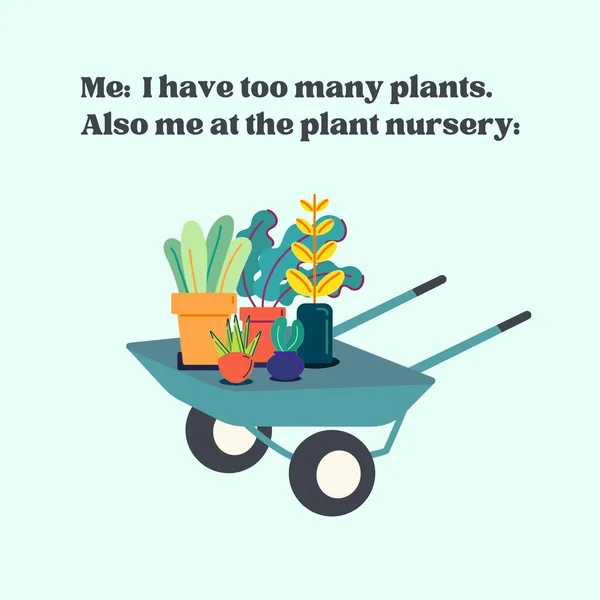 Mint Green Minimalist Modern Plant Lover Animated Instagram Post — 스톡 사진