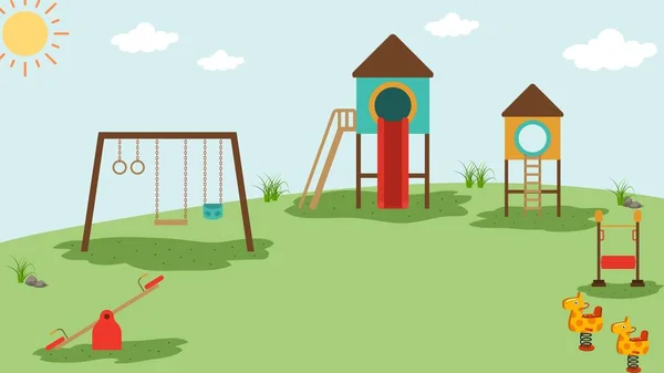 Playground Zoom Design Gráfico Arte Fundo — Fotografia de Stock