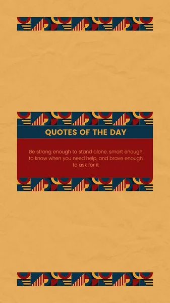 Red And Yellow Geometric Quotes Of The Day Instagram Story
