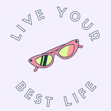 Funky Bright Purple En İyi Yaşam İş Yapıştırıcınızı Yaşayın