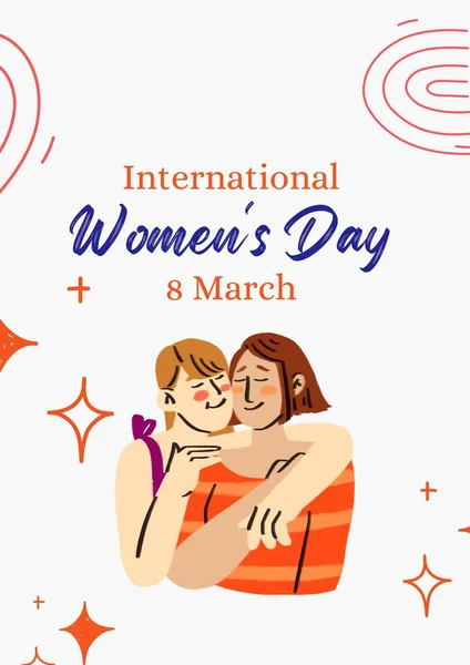Orange Minimalist International Women\'s Day Poster