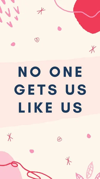 Pink and Red Illustrations Playful Friendship Quote Instagram Story