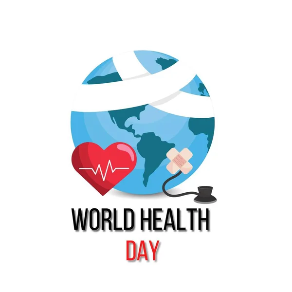 World Health Day Art Graphic Design — Stock Photo, Image