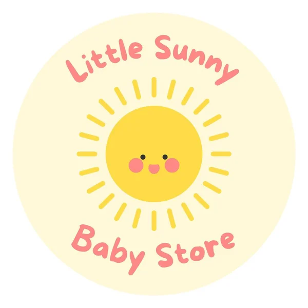Pastel Geel Oranje Rood Speels Schattig Baby Verhaal Sticker — Stockfoto