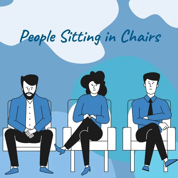 People Sitting in Chairs Illustration Instagram posts