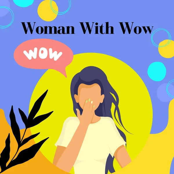Woman With Wow Illustration Instagram posts