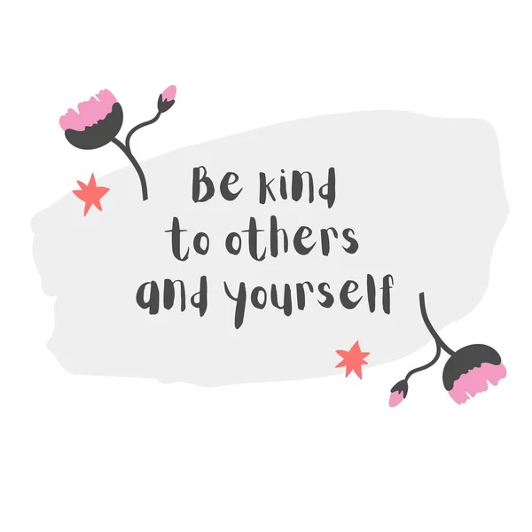 Kind Others Yourself Doodle Gray Instagram Post — Stock fotografie