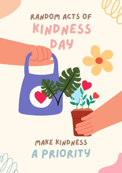 Colorful Random Act Of Kindness Quotes Illustration - Poster